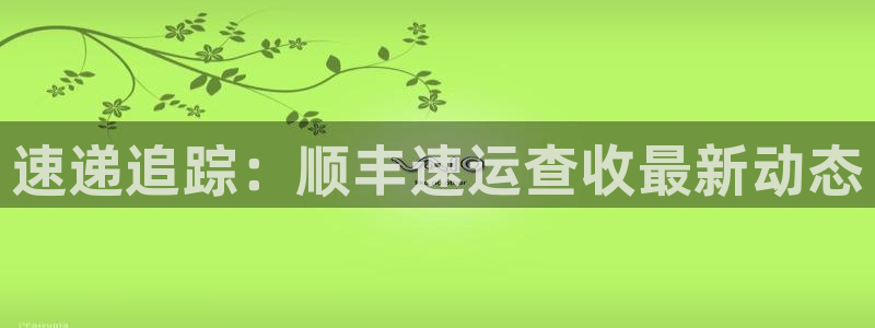 ,优游国际加拿大官网：速递追踪：顺丰