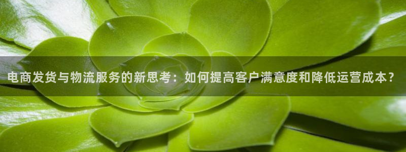 ,优游国际软件堵什么反什么：电商发货与物流服务的新思考：如何