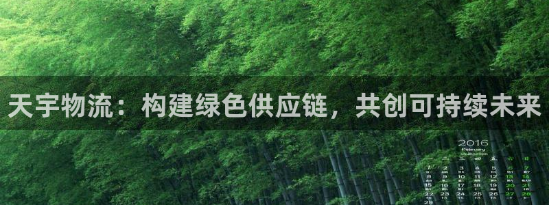 ,优游国际官网平台：天宇物流：构建绿